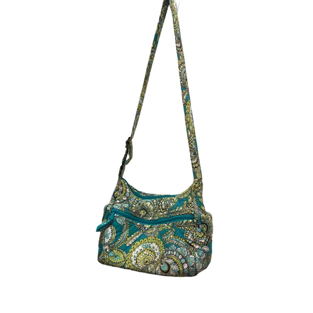 Vera Bradley Quilted Small Shoulder Purse Women's Blue/Green/White